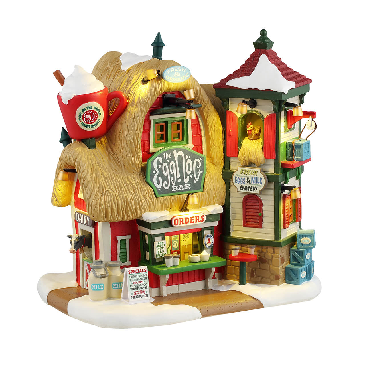 LEMAX The Eggnog Bar, Battery Operated (4.5V) #45263